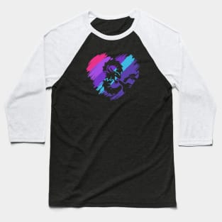 Cyberpunk Dragon Heart Baseball T-Shirt